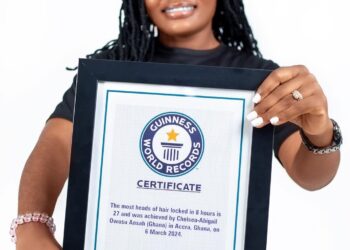 Ghanaian hairdresser officially a Guinness Book of Records holder