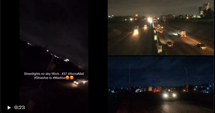 “How many people need to die before streetlights are fixed” – Netizen quizzes ECG over darkness on the streets of Accra