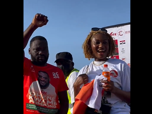 Wendy Shay backs Ohene Kwame Frimpong for Asante Akyem North seat