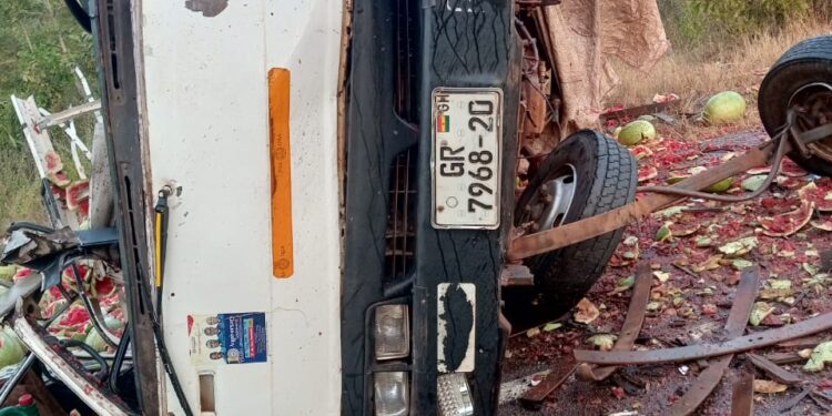 Head-on collision between bus and truck at mile 40 leaves several injured