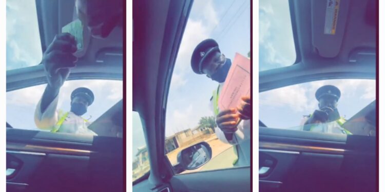 “Pour libation and go” – MTTD officer says as he demands bribe from a driver