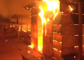 Military burn down ‘hidden’ galamsey village